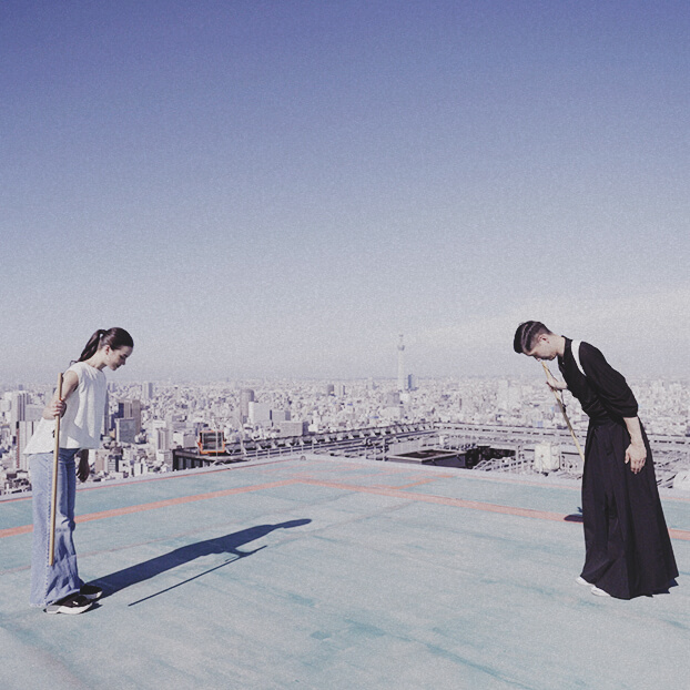 Sky-high Morning Kenjutsu Practice